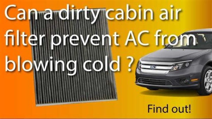 Will dirty cabin filter affect AC