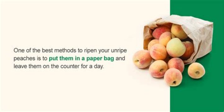 Will peaches ripen on the counter
